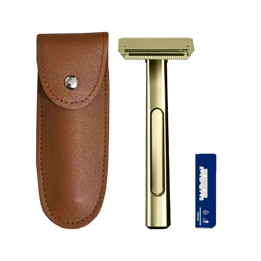 4D Double-Edged Safety Razor with Case
