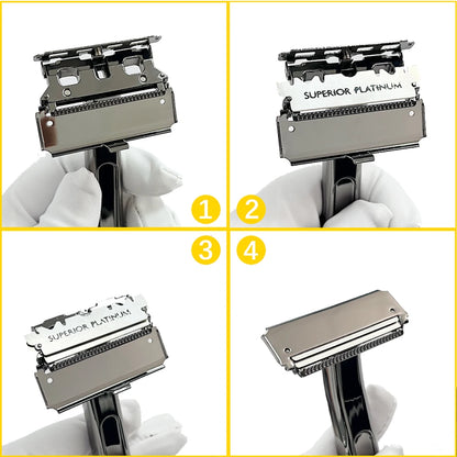 4D Double-Edged Safety Razor with Case