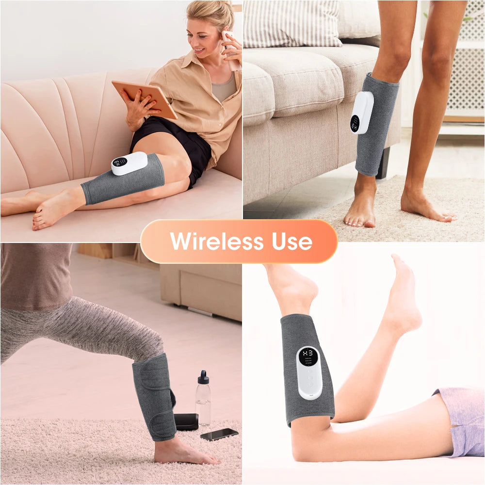 Electric Leg Massager with Compression and Heat