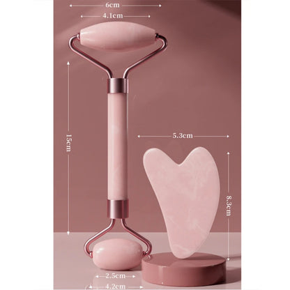 Face & Neck Roller with Gua Sha Board set