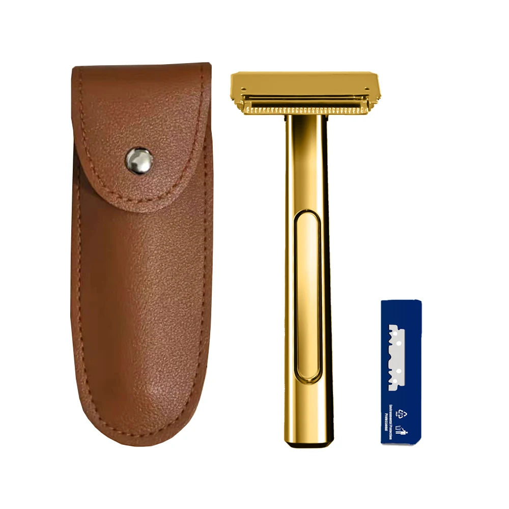 4D Double-Edged Safety Razor with Case