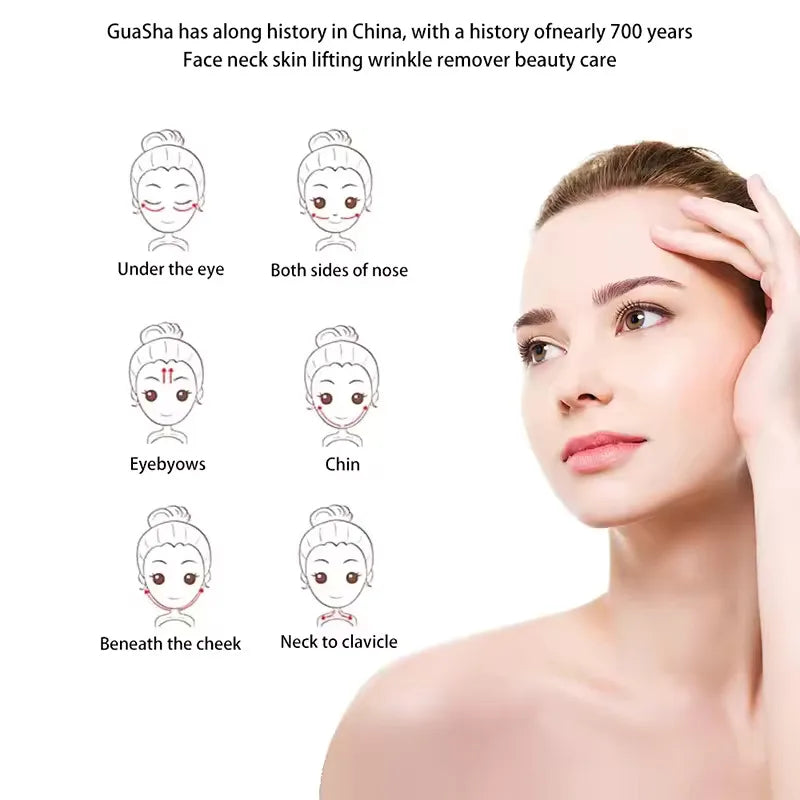 Natural Rose Gua Sha Massage Board Tool