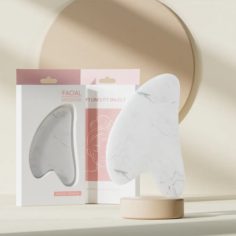 Face & Neck Roller with Gua Sha Board set