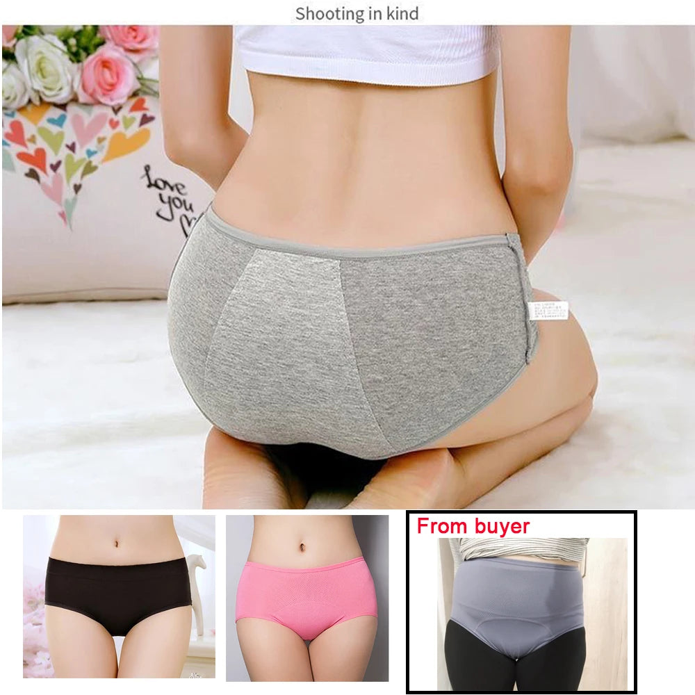 Leak-Proof Cotton Menstrual Panties for Women