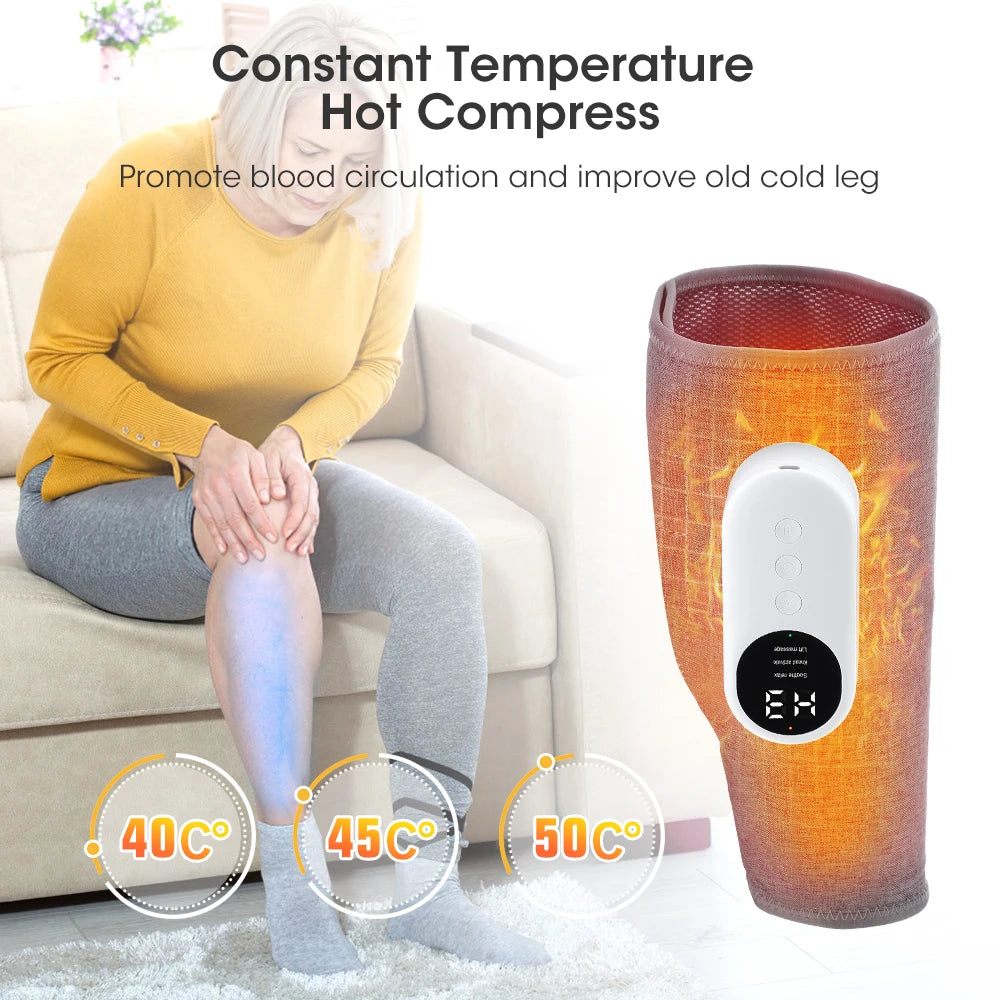 Electric Leg Massager with Compression and Heat