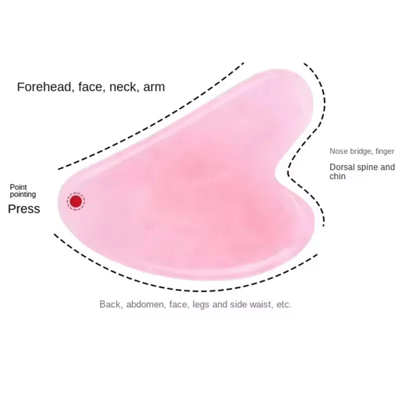 Natural Rose Gua Sha Massage Board Tool