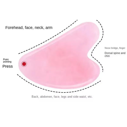 Natural Rose Gua Sha Massage Board Tool